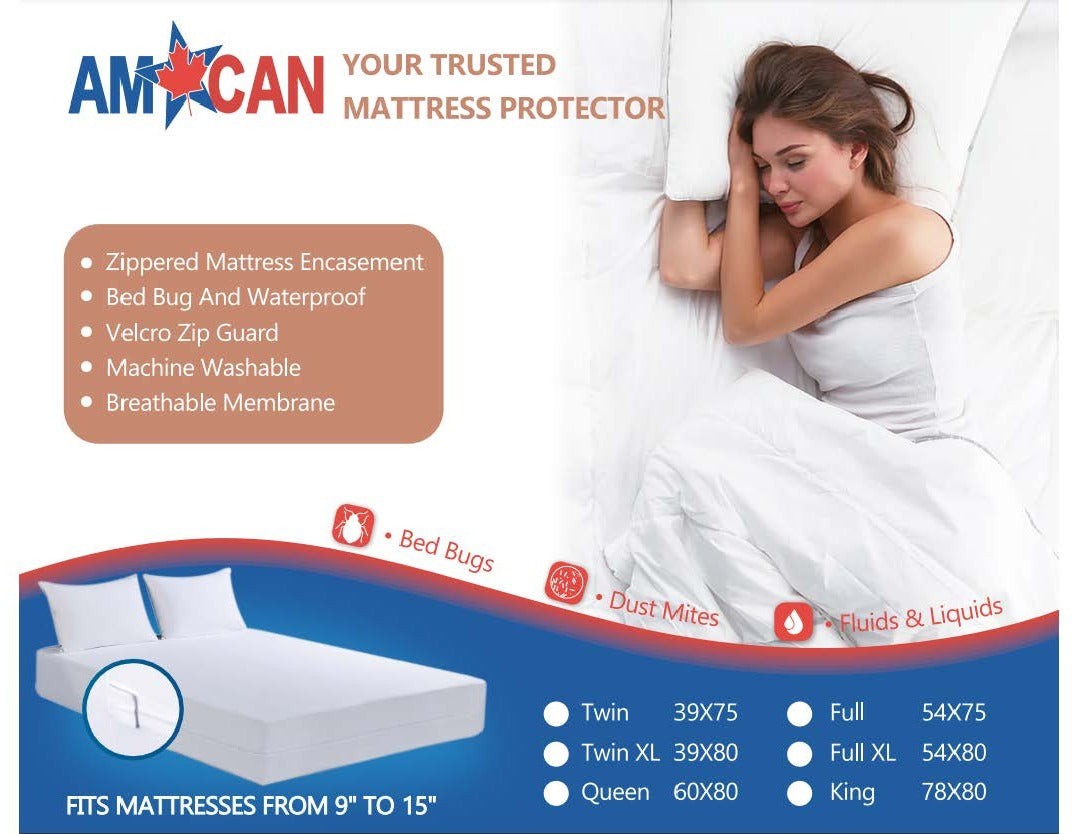 High Profile Zippered Mattress Covers (Fits 9’’-15’’)