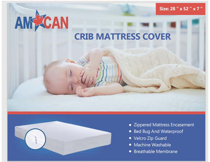 Invisible Low-Profile Zippered Mattress Covers (Fits Depths 6”-9”)
