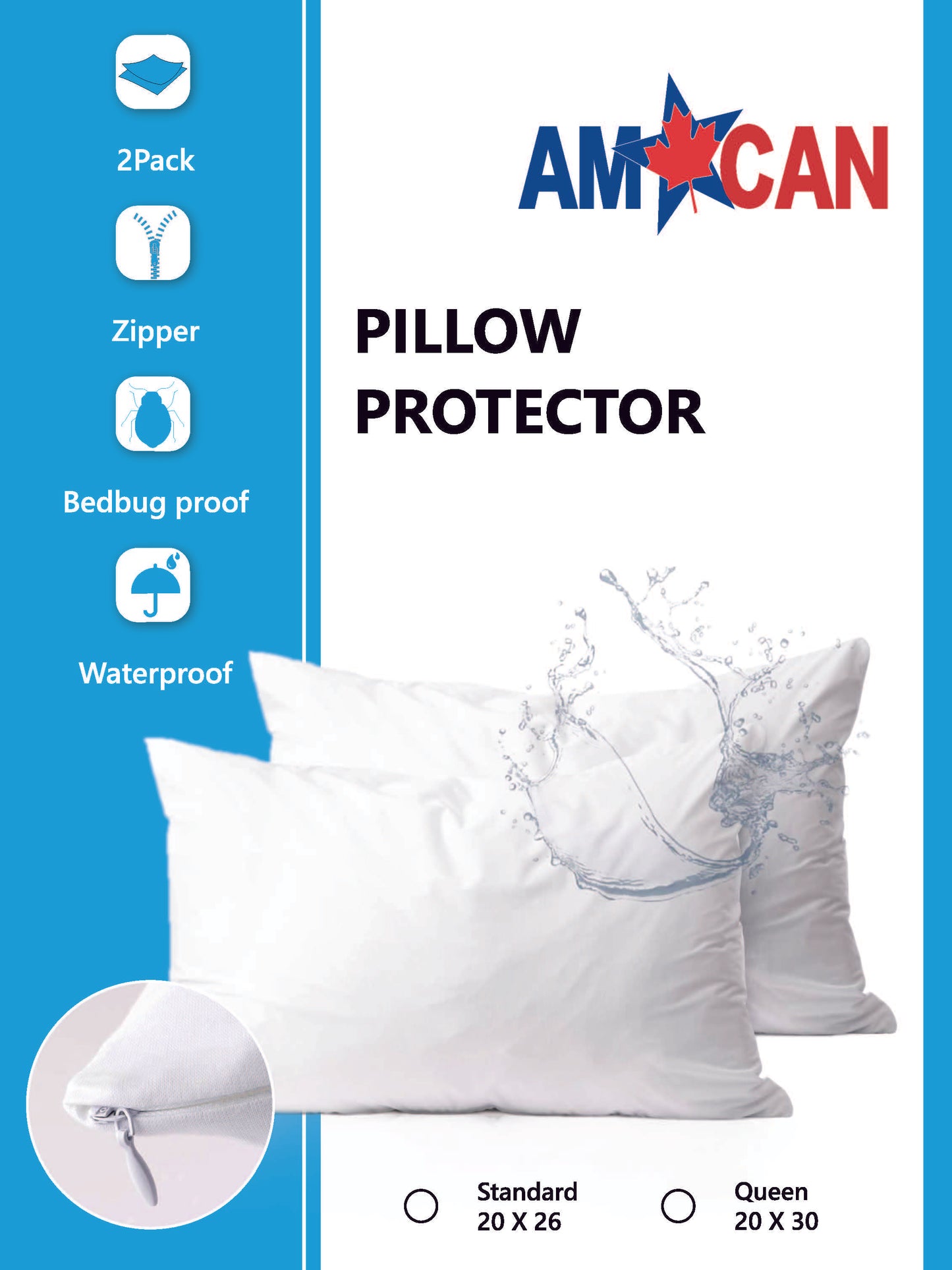 Bed Bug Pillow Protectors & Covers